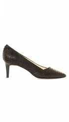 A Pair - 3280 - Sort snake pump med skrå udskæring