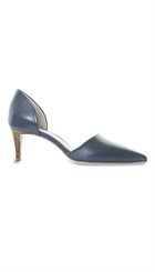 A Pair - 3283 - Blå åben pump med spids snude