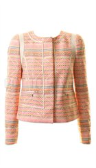 DAY - Camy - Farvestrlende blazer med skinddetaljer