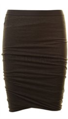 Day - Basic Smooth Skirt - Grå twistet nederdel