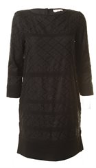 DAY - Sightly Dress - Sort smuk broderi anglaise kjole