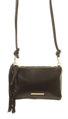 Day - Pair Solid Dual Bag - Sort dobbelt clutch med sort lang rem