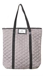Day - Gweneth Quilt Tote - Perlegrå quiltet shopper med fine tern