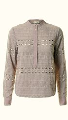 DAY - Fesi Shirt - Pudderfarvet lækker blondebluse