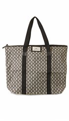 Day - Gweneth Printed Bag MoonLit - Beige og sort mønstret shopper