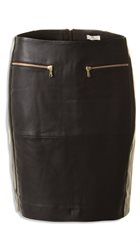 DAY - Free Skirt - Sort sexet nederdel i blødt skind