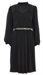 Heartmade - Halfa Dress - Smuk elegant kjole i sort silkechiffon
