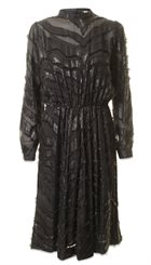 Heartmade - Hemsley - Fantastisk smuk elegant kjole i sort silke og lurex