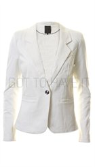 Minus - Carmen - Råhvid blød blazer