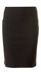 Minus - Karin Skirt - Sort enkel tætsiddende nederdel