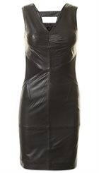 Minus - Mahira Leather Dress - Sexet sort kjole i det blødeste skind