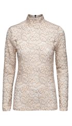 Minus - Nadia Turtleneck - Rosa smuk blondebluse med høj hals