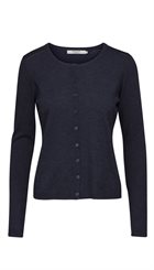 Minus - New Laura - Mørkeblå meleret lækker cardigan