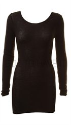 Minus - Claudia Top - Sort tynd lun bluse
