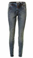 Pieszak - Barbara Cannes - Blå fede jeans med råt slid