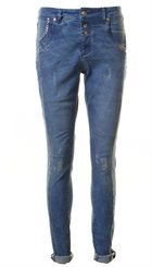 Pieszak - Barbara Cape Town - Jeansblå bløde baggy jeans med slid