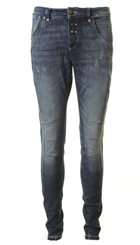 Pieszak - Barbara Marrakech - Blå bløde baggy jeans med fedt slid