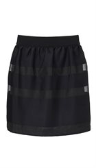 Pieszak - Derek Skirt - Sort stribet festlig nederdel