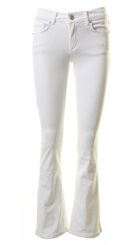 Pieszak - Marija White - Hvide bløde jeans med bootcut
