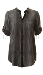 Pieszak - New Jungle Shirt - Sort og gr zebraprintet skjorte