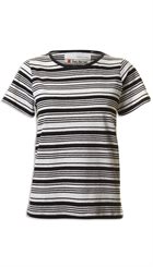 Pieszak - Red Barnet Tee - Sort og råhvid stribet blød T-shirt