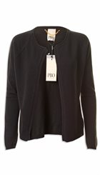 PBO - Cardigan - Sort blød kashmir cardigan