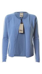 PBO - Cardigan - Blå blød kashmir cardigan