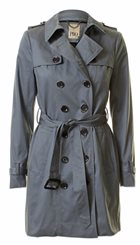 PBO - Dixon - Denimblå lækker trenchcoat