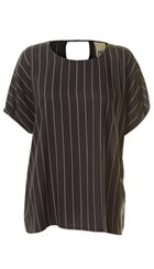 PBO - Jason - Smuk mørkeblå nålestribet T-shirt