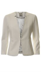 PBO - Lindy Jacket - Råhvid blød blazer med super pasform