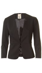PBO - Lindy Blazer - Sort kort taljeret blazer med super pasform