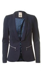 PBO - Philosophy Silver - Mørkeblå blød klassisk blazer