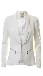 PBO - Philosophy Silver - Råhvid blød klassisk blazer
