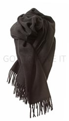 DAY - Tender Scarf - Sort lækkert blødt uldtørklæde