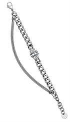 Dyrberg/Kern - Thracia - Sølv armbånd med fine kæder og krystaller