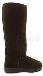 New Zealand Boots - Tall - Sorte lange lækre lammeskindsstøvler