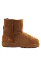 New Zealand Boots - Ultra Short - Cognacfarvede lækre lammeskindsstøvler
