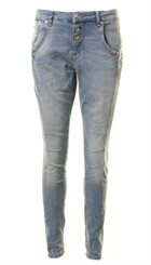 Pieszak - Barbara Wien - Lyseblå bløde baggy jeans med slid