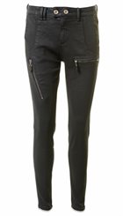 Pieszak - Jo Biker Berlin - Bløde mørkeblå coatede biker-jeans