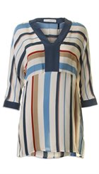 Pieszak - Linn Tunic - Smuk stribet tunika i crepe silke