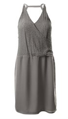 PBO - Tommy Dress - Smuk gråbeige kjole med perler