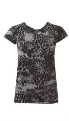 Sofie Schnoor - S151302 - Sort og grå leopard T-shirt