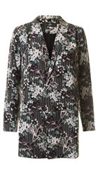 Style Butler - Fleur Blazer - Sort blomstret blazer