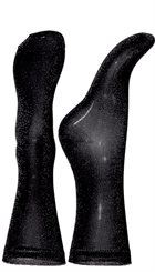 Sneaky Fox - Lulu Sox 2 Pak - Sorte fine glimmer ankelsokker / One Size