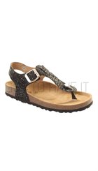 Sofie Schnoor - S162617 - Sort flad glimmersandal