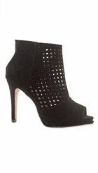 Sofie Schnoor - S151679 - Sort sandal støvlet med plateau