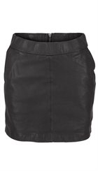 Sofie Schnoor - S153258 - Sort kort skindnederdel