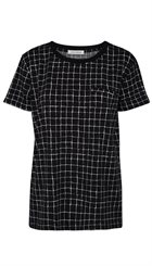 Sofie Schnoor - S161213 - Sort og hvid ternet T-shirt