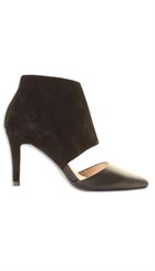Sofie Schnoor - S161632 - Sort sandal-støvlet i lækkert skindmix