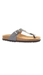 Sofie Schnoor - S162616 - Grå flad sandal med små perler